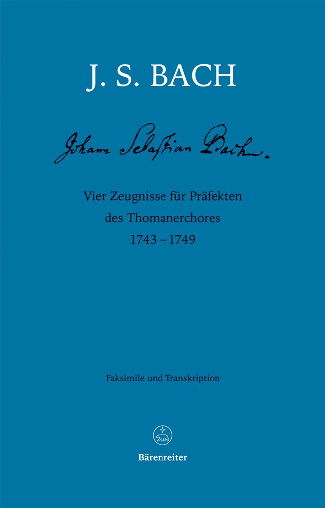 Vier Zeugnisse fur Prafekten des Thomanerchores
